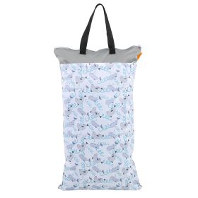 Large Hanging Wet/Dry Cloth Diaper Bag Waterproof Baby Inserts Nappy Laundry Storage Bag EF204