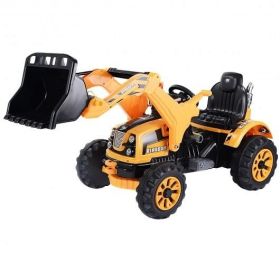 12 V Battery Powered Kids Ride on Dumper Truck-Yellow.