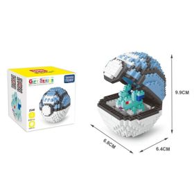 20 Styles Pokemon Ball Blocks Small Particles Mini Pikachu Toy Building Assembled Educational Toys