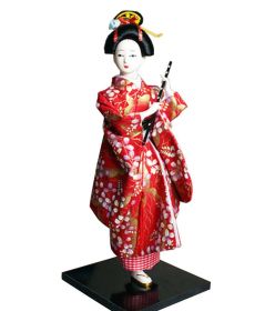 Japanese Geisha Doll Kimono Doll Oriental Doll Collectible Figurine Decor #13