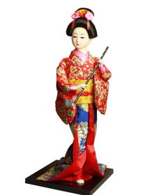 Japanese Geisha Doll Kimono Doll Oriental Doll Collectible Figurine Decor #12