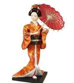 Japanese Geisha Doll Kimono Doll Oriental Doll Collectible Figurine Decor #32