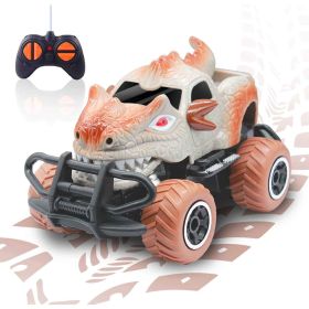 Toy Dinosaur RC Cars 1/43 Scale 27MHz Toy Dinosaur RC Cars, 9mph Max Speed, Monster Truck for Toddlers Birthday Gifts
