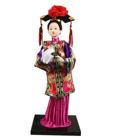 Traditional Chinese Silk Figurine Chinese Ancient Costume Doll Silk Doll #17