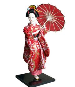 Japanese Geisha Doll Kimono Doll Oriental Doll Collectible Figurine Decor #37