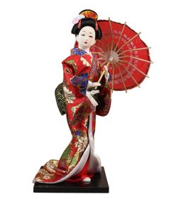 Japanese Geisha Doll Kimono Doll Oriental Doll Collectible Figurine Decor #35